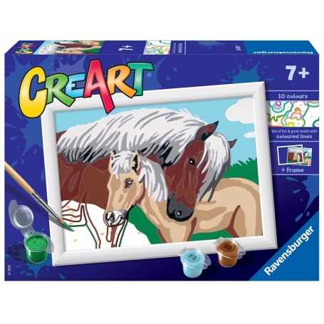 Ravensburger Creart Amore Materno Cavalli Gioco Creativo 200757 7 anni+