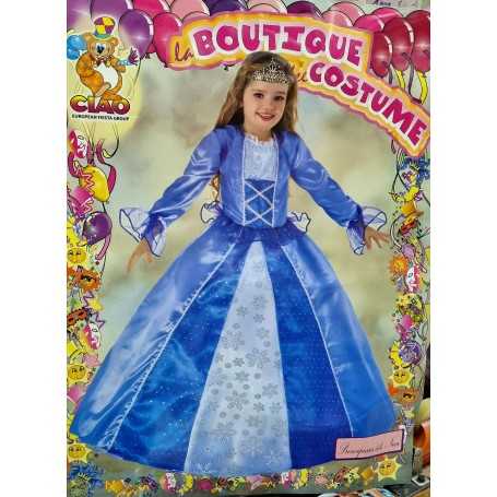 Costume Principessa delle Nevi 6 anni con Coroncina 18185 Ciao