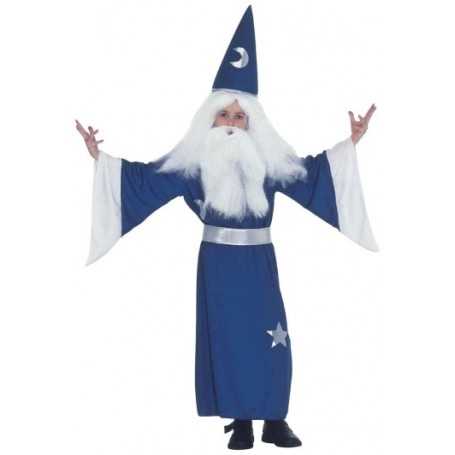 Costume Mago Bambino 6 Anni 38266 Widmann (Barba e Parrucca NON incluse)