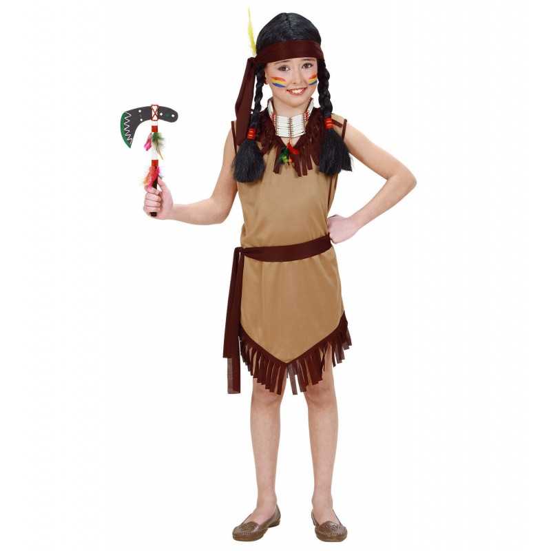 Costume Indiana Bambina 7 Anni 02606 Widmann (Ascia non inclusa)