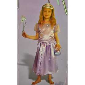 Costume Principessa Lilla 4-7 anni con Coroncina e Accessori 9837