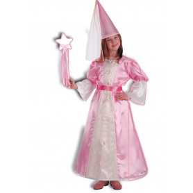 Costume Fata Rosa Bambina 5 anni con Cappello e Cerchio 65651 Carnival
