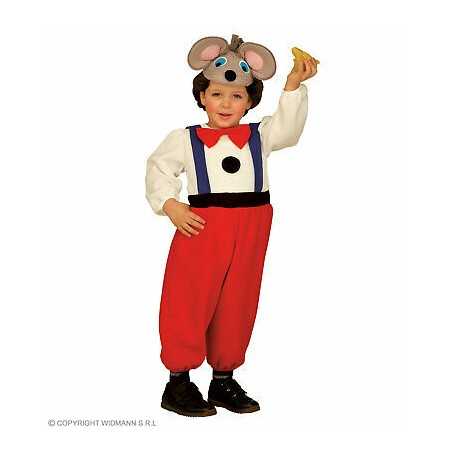 Costume Topolino Bambino 3-4 Anni con Orecchie 3617T Widmann