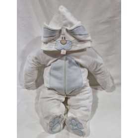 Costume Carnevale Neonato 9-12 Mesi Coniglio Tutina in Ciniglia