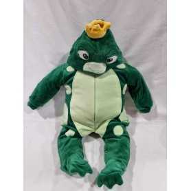 Costume Carnevale Neonato 3-6 Mesi Rana Tutina in Ciniglia