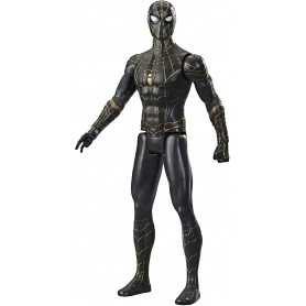 Spiderman Personaggio 30cm Titan Hero Series No Way Home Serie Nero e Oro F2438 Hasbro 4 Anni+