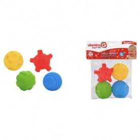 Giochi Bagnetto Neonato Palline 4 pezzi Gommolosi 05213 Vitamina G Globo
