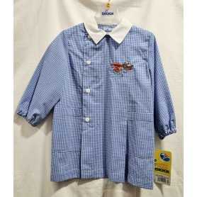 Grembiule Asilo Bambino Siggi 2 anni 92 cm tg.45 Azzurro Quadretti Hero 33GR2404 Siggi