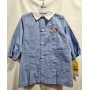 Grembiule Asilo Bambino 2 anni 92 cm tg.45 Azzurro Quadretti Calcio 35GR2486 Dieci e Lode by Siggi