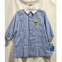 Grembiule Asilo Bambino Siggi 2 anni 92 cm tg.45 Azzurro Quadretti Cantiere 33GR2410 Siggi