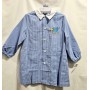 Grembiule Asilo Bambino 4 anni 104 cm tg.55 Azzurro Quadretti Pappagallo 40GR2563 In Extenso by Siggi