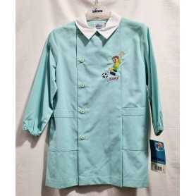 Grembiule Asilo Bambino Siggi 4 anni 104 cm tg.55 Verde Tinta Unita Calcio 35GR0357 Siggi