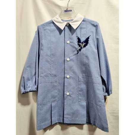 Grembiule Asilo Batman Bambino 4 anni 104 cm tg.55 Azzurro Quadretti 51GR2524 Dieci e Lode by Siggi