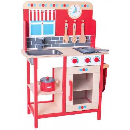 Cucina Bambini Legno Cucina Giocattolo Play Kitchen BJ464 Bigjigs 3 Anni+