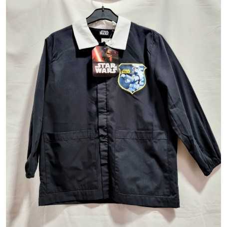 Grembiule Scuola Elementare Bambino Star Wars Nero con Cerniera Zip e Colletto Bianco 8 Anni tg. 75 128 cm Disney