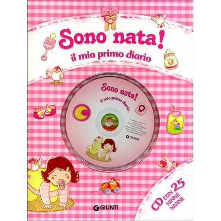 Album Nascita Bambina Sono Nata! con CD Ninne Nanne 87985B Giunti