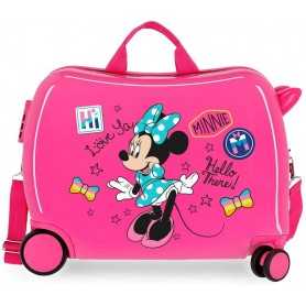 Valigia Cavalcabile Minnie Rosa Hi Love 2569862 Disney