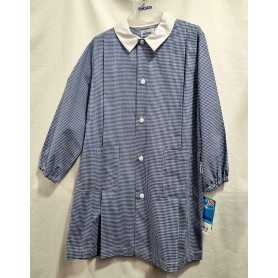 Grembiule Asilo Siggi Bambino 7 anni 122 cm tg.70 Blu Quadretti 37GR1962 Siggi