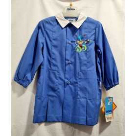 Grembiule Asilo Siggi Bambino 2 anni 92 cm tg.45 Azzurro Tinta Unita 33GR0740 Alieno Siggi