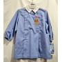 Grembiule Asilo Siggi Bambino 2 anni 92 cm tg.45 Azzurro Tinta Unita 33GR1281 Scoiattolo Siggi