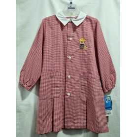 Grembiule Asilo Siggi Bambino 6 anni 116 cm tg.65 Rosso Quadretti 33GR2410 Meccanico Siggi