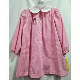 Grembiule Asilo Bambina 4 anni 104 cm tg.55 Rosa Quadretti 35GR2498 Shopping Dieci e Lode by Siggi