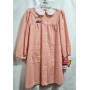 Grembiule Asilo Siggi Bambina 8 anni 128 cm tg.75 Arancione Quadretti 33GR0786 Girl Siggi