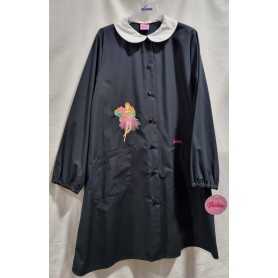 Grembiule Scuola Siggi Nero Bambina 12 Anni 152 cm tg.95 con Colletto Bianco Barbie 50GR0114 Siggi