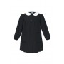 Grembiule Scuola 14 Anni  Bambina Siggi Nero con Bottoni e Colletto Bianco tg.105 164 cm Senza Ricamo 37GR2888