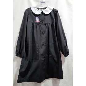 Grembiule Scuola Nero Bambina 8 Anni 128 cm tg.75 Unicorno con Colletto Bianco Dieci e Lode by Siggi
