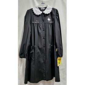 Grembiule Scuola Nero Bambina 13 Anni 158 cm tg.100 con Colletto Bianco Ballerina Siggi