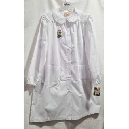 Grembiule Bianco Scuola Elementare Bambina 9 Anni 134 cm tg.80 Minions 1670798 Siggi