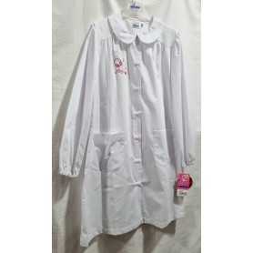 Grembiule Bianco Scuola Elementare Bambina 13 Anni 158 cm tg.100 Musica 33GR2376 Siggi