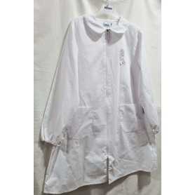 Grembiule Bianco Bambina con Zip 13 Anni 158 cm tg.100 Cavalluccio Marino 33GR2204 Siggi