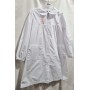 Grembiule Bianco Scuola Elementare Bambina 9 Anni 134 cm tg.80 Farfalla 1670340 Dieci e Lode by Siggi