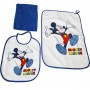 Set Asilo Topolino Blu in Spugna con Bavagliolo, Asciugamano e Sacca WX2014 Disney