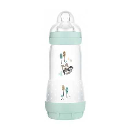 Mam Biberon Anticolica 320 ml 4 Mesi Maschio Colore Nature Azzurro Autosterilizzante Easy Start Flusso 3