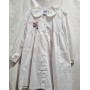 Grembiule Bianco Scuola Elementare Bambina 8 Anni 128 cm tg.75 Vespa BI.101 Scuolamica