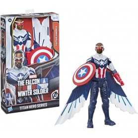 Avengers Capitan America Falcon Edition Personaggio 30 cm con Accessori F2075 Hasbro 4 anni+