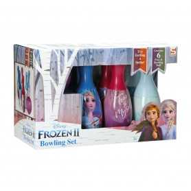 Birilli Bowling per Bambini Frozen 2 in Plastica 6 Birilli con Palla DFR2-3411 3 Anni+