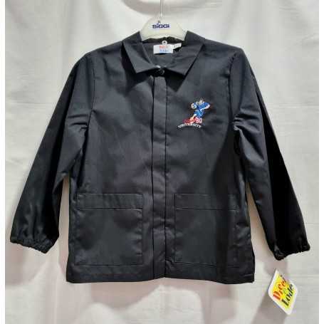 Grembiule Scuola Elementare Siggi 9 Anni Bambino Nero con Cerniera Zip tg. 80 134 cm Rugby Dieci e Lode by Siggi 1732662