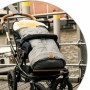 Sacco Invernale Passeggino Termico con Pelle d' Agnello Grigio Melange 975GM Heitmann Felle