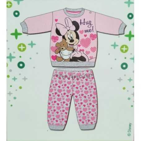 Pigiama Bambina Minnie 18 Mesi Disney Invernale Rosa WD100533 Disney