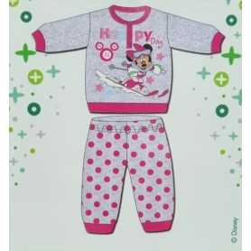 Pigiama Bambina Minnie 18 Mesi Disney Invernale Grigio WD100508 Disney