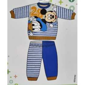 Pigiama Bambino Topolino 12 Mesi Disney Invernale Blu WD100994 Disney