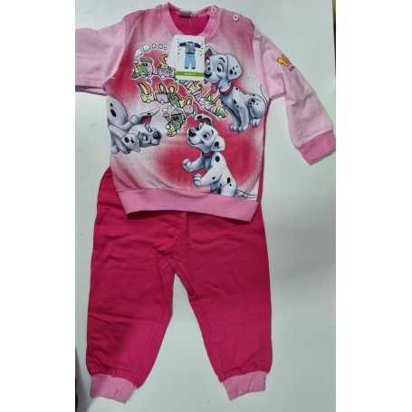 Pigiama Bambina 2 Anni Disney Invernale Rosa La Carica dei 101 WD100178 Disney