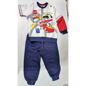 Pigiama Bambino Cars 3 Anni Disney Invernale Blu WD100529 Disney