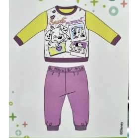 Pigiama Bambina 2 Anni Disney Cotone Lilla La Carica dei 101 WD101135 Disney