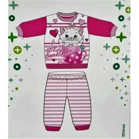 Pigiama Bambina 12 Mesi Disney Cotone Rosa Aristogatti Marie WD100650 Disney