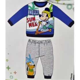 Pigiama Bambino Topolino 18 Mesi Disney Cotone Azzurro WD10119 Disney